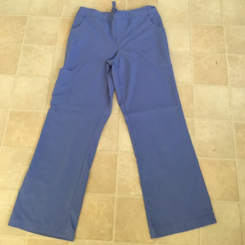 Urbane Ceil Blue Petite Small Scrub Pants