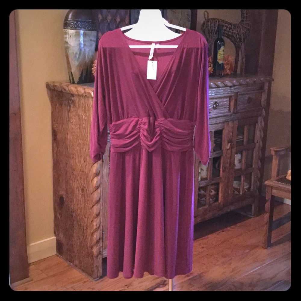 Beautiful Color Maroon Holiday Dress