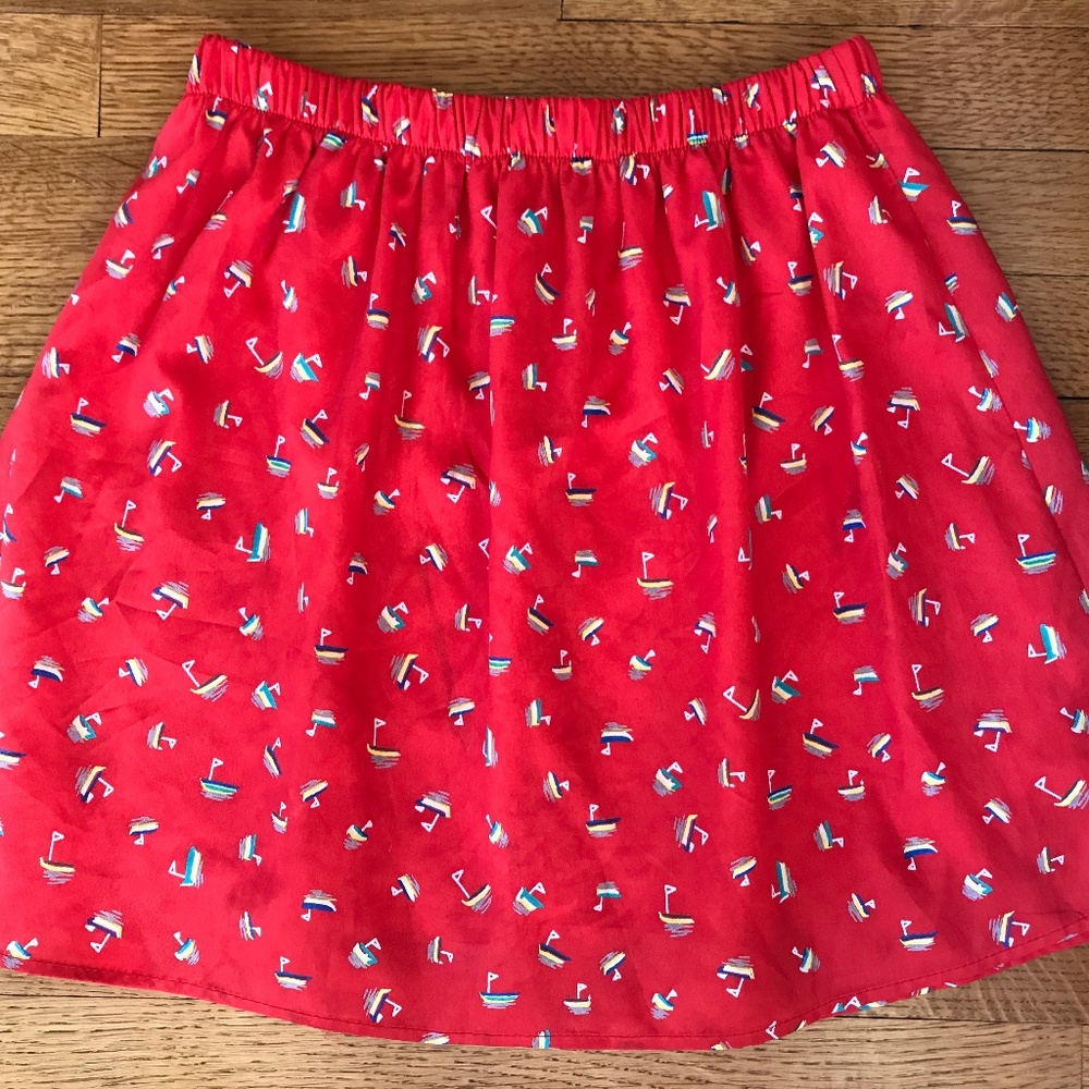 Buttons brand Skirt sailboat print