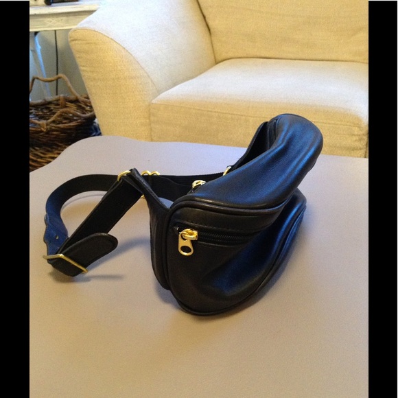 Coach Handbags - Coach black fanny pack -New Condition