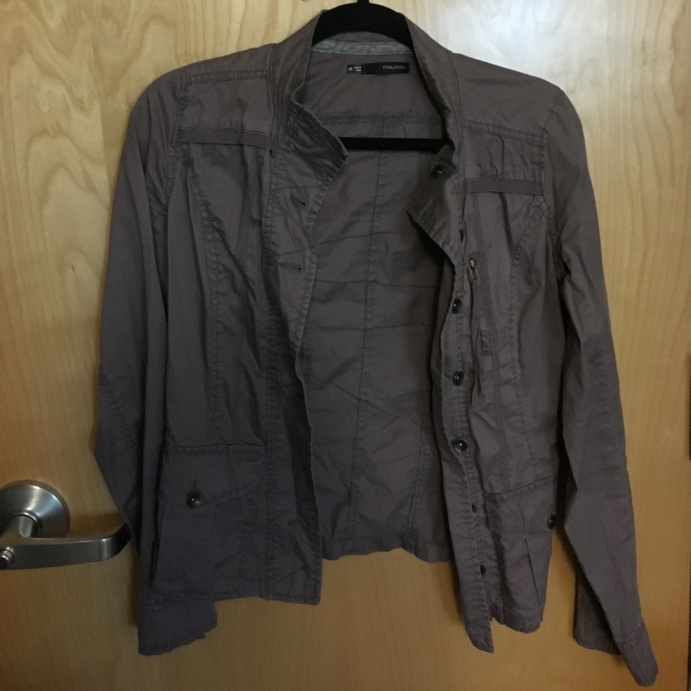 lightweight, purple jacket