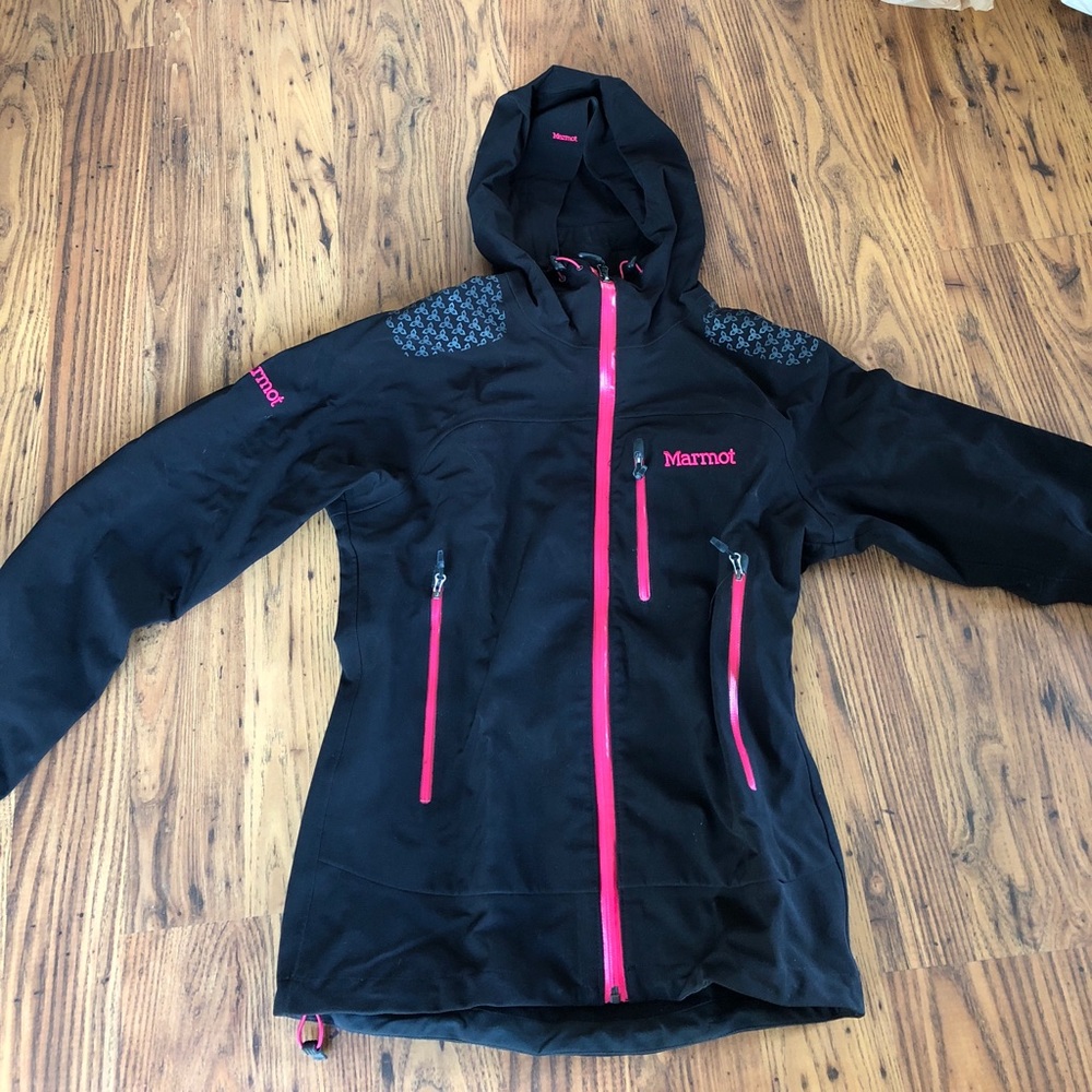 Black & Pink Marmot Ski Jacket