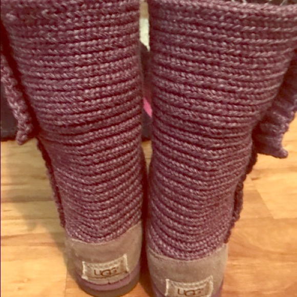 Purple knit ugg boots authentic - Picture 1 of 6