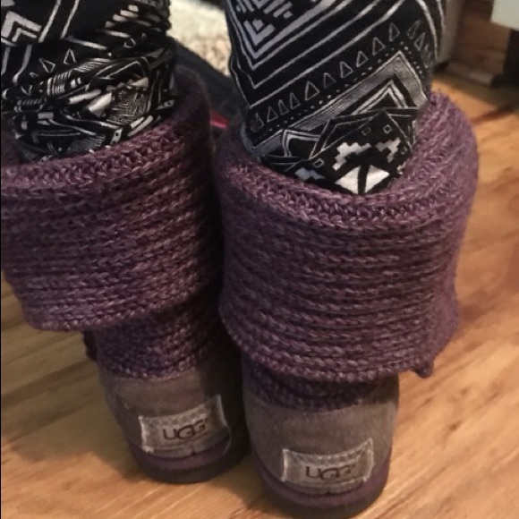 Purple knit ugg boots authentic - Picture 4 of 6
