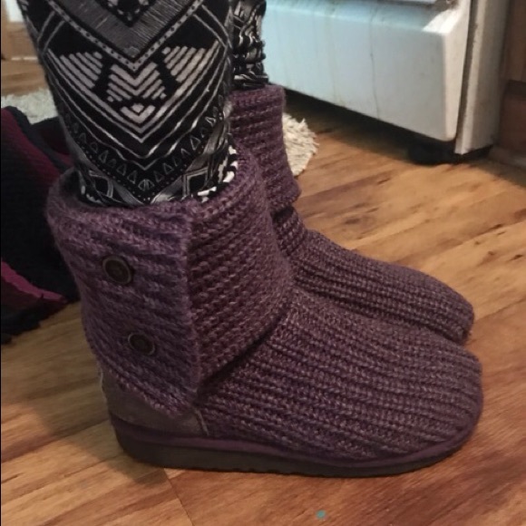 Purple knit ugg boots authentic - Picture 5 of 6