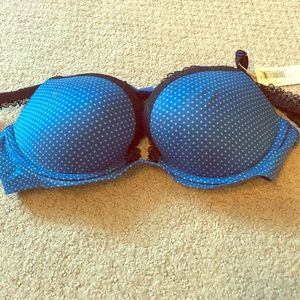 Aerie padded polka dot bra NWT 34b