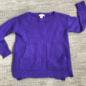 JCrew Crewcuts size 4/5 Purple Sweater Girls