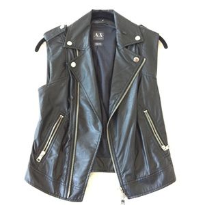 AX leather vest
