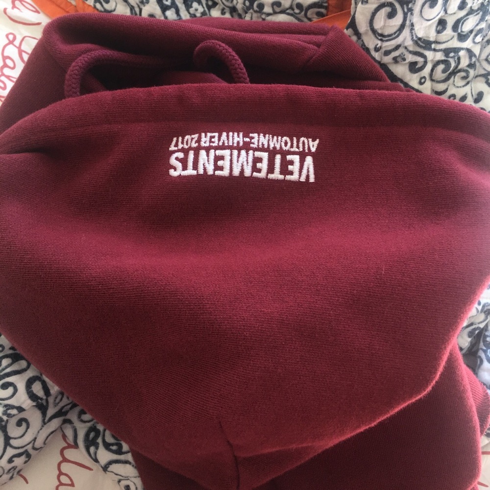 SOLD Vetements May The Bridges I Burn Hoodie