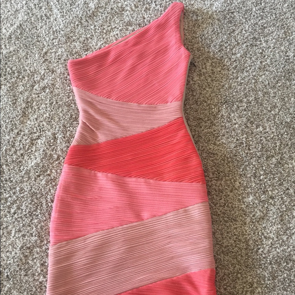 Pink and beige BCBG maxazria dress