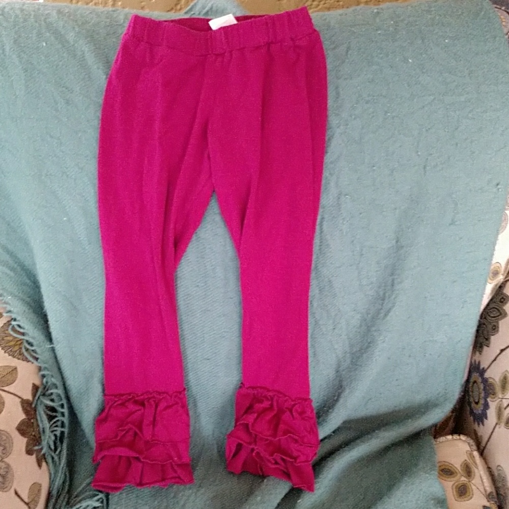 Kids ruffle bottom leggings