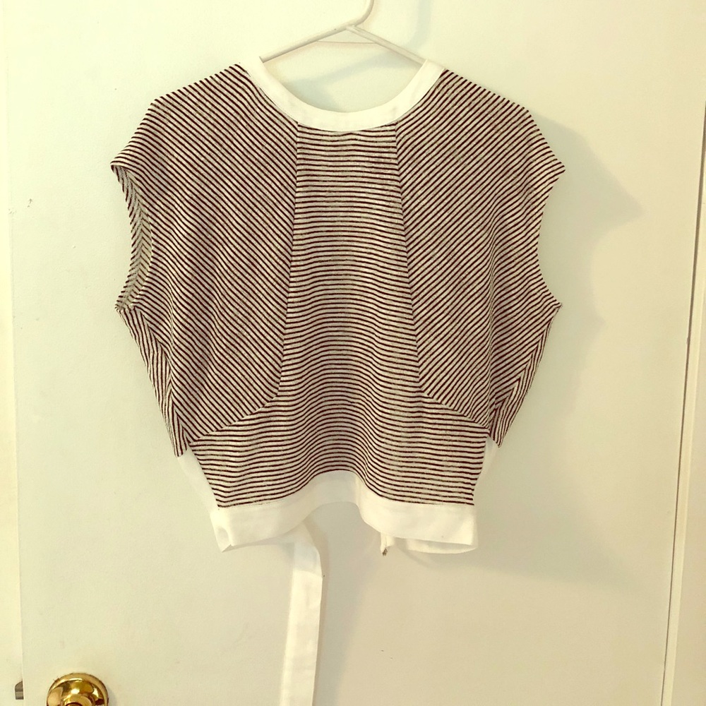Backless chiffon blouse
