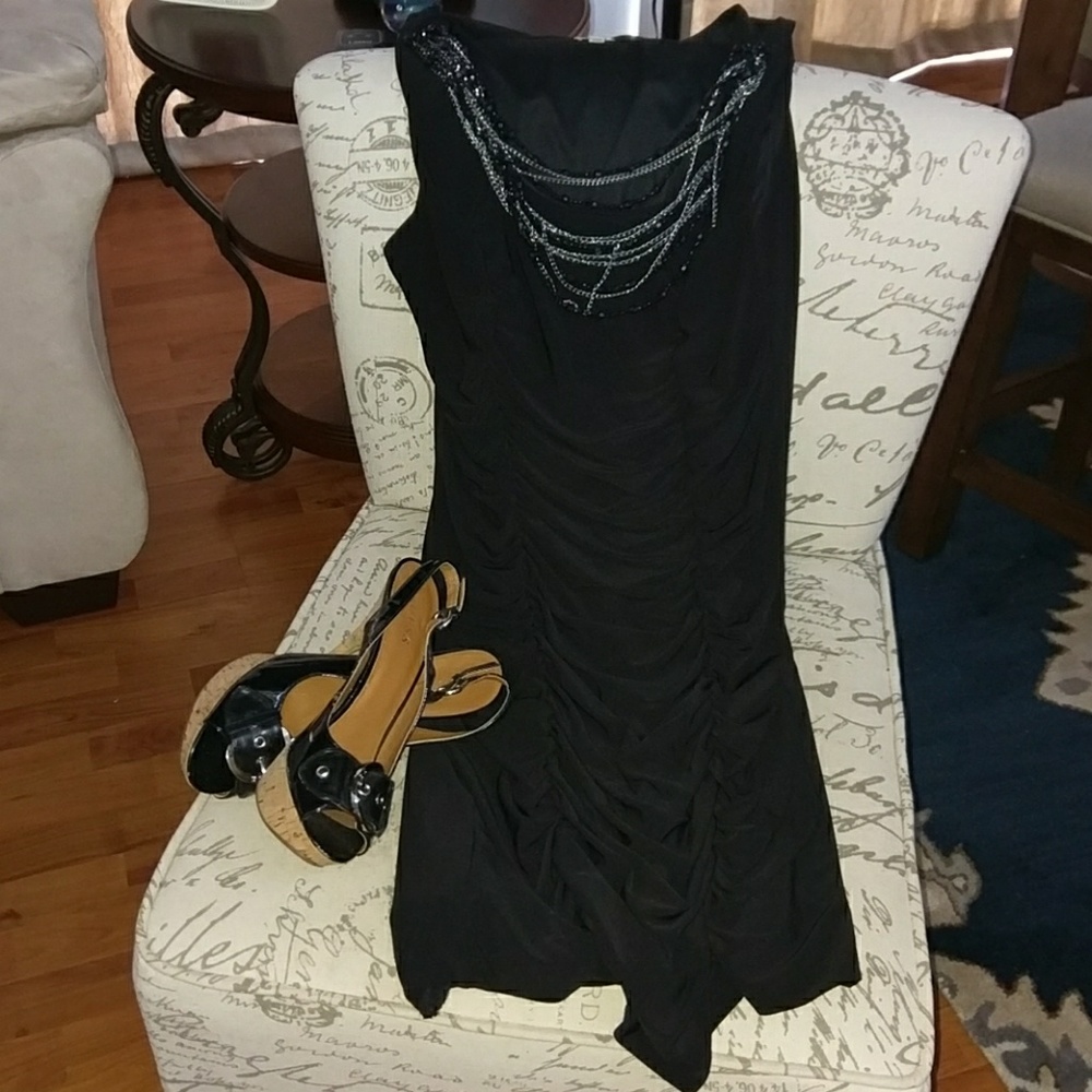 Cache Black Fun Mini Dress
