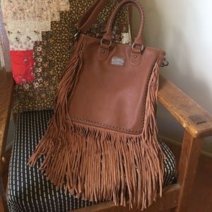 Trinity Ranch Fringe Purse with Silver Studs