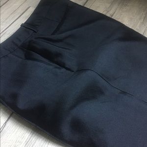J Crew Collection Black Pintucked Shantung Pants