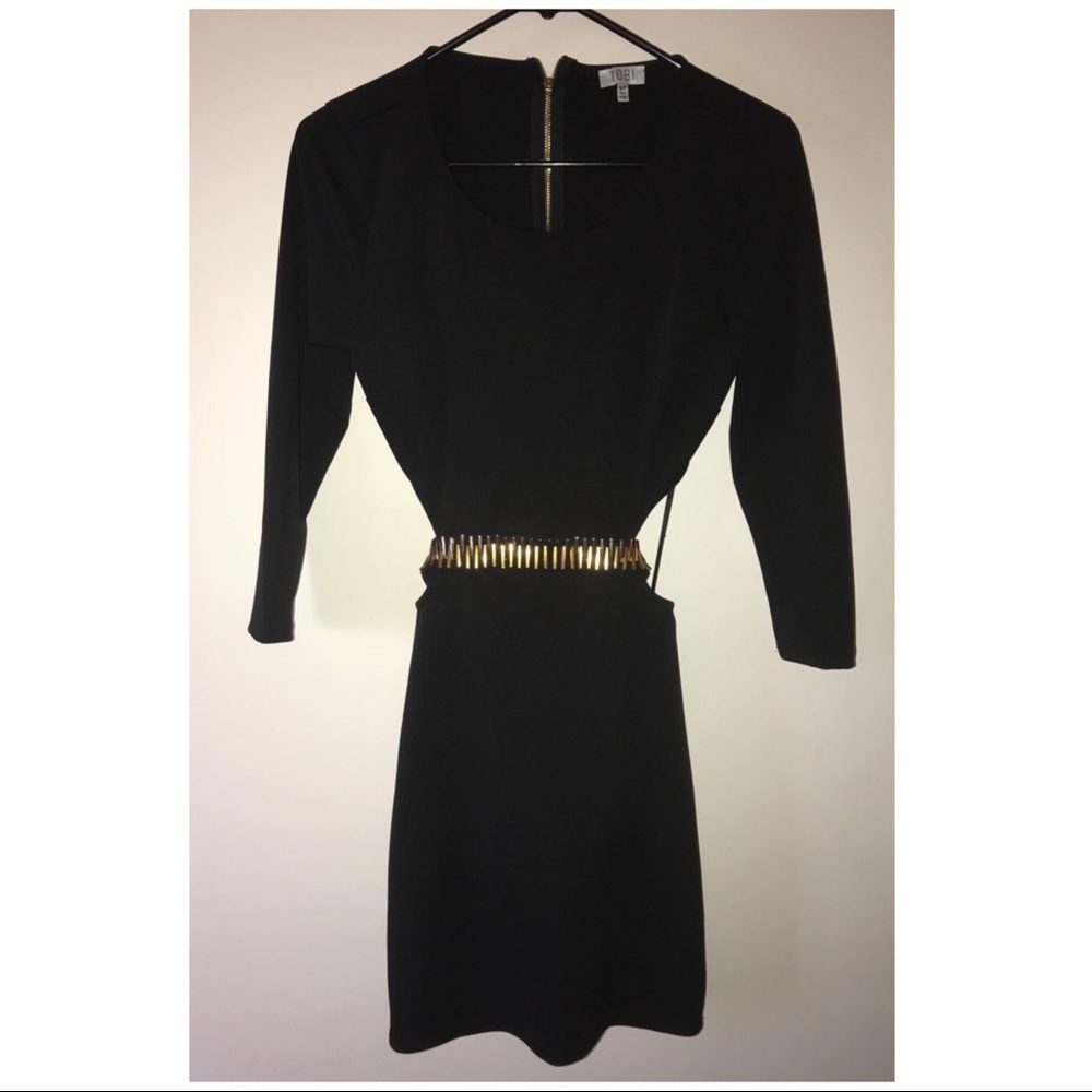 Black dress with cutouts