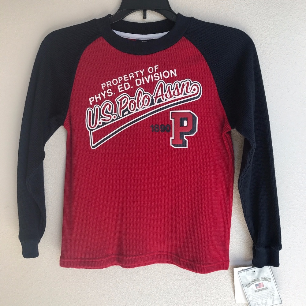 BOY'S U.S. POLO ASSN. LONG SLEEVED SHIRT SIZE 7