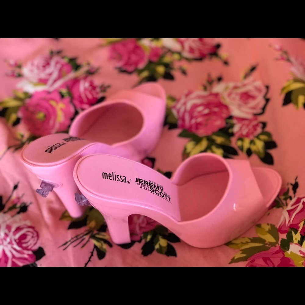 Melissa Jeremy Scott 4 Moschino Pink Barbie shoes - Picture 8 of 8