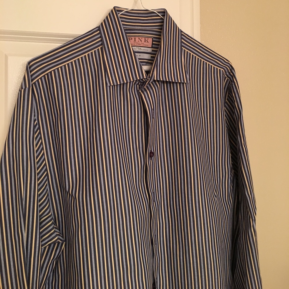 Thomas pink dress shirt size 17