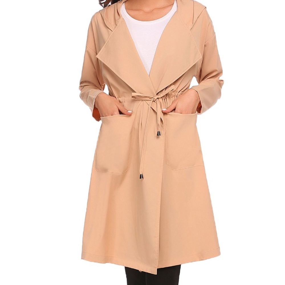 Women’s open cardigan trench coat