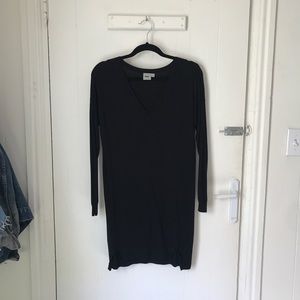 asos black sweater dress