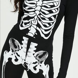 missguided skeleton jumpsuit