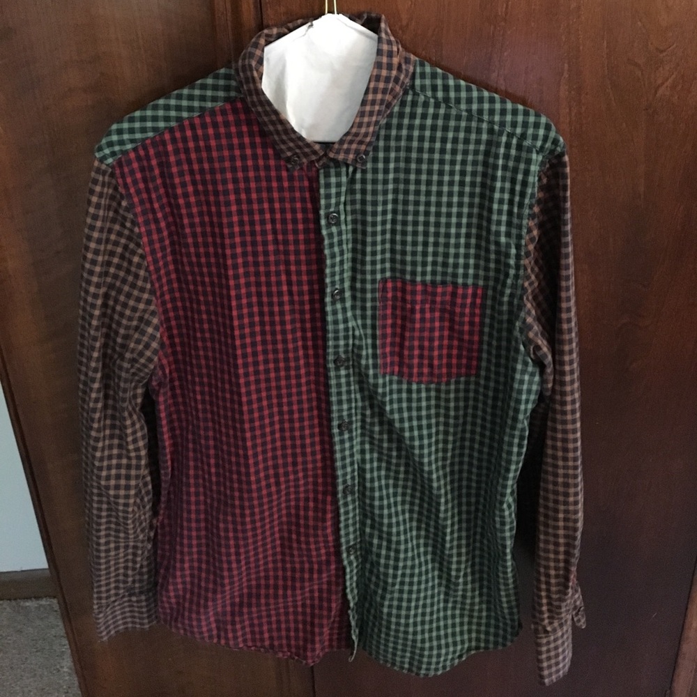 Multi color plaid top