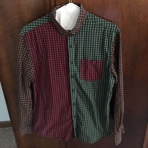 Multi color plaid top