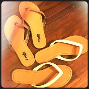 Two pair of Charlotte Russe flip flop sandals