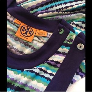 Pre-Loved 💙 Tory Burch Silk Striped Dress Sz S 💙