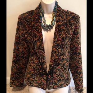 Fall blazer paisley pattern winter
