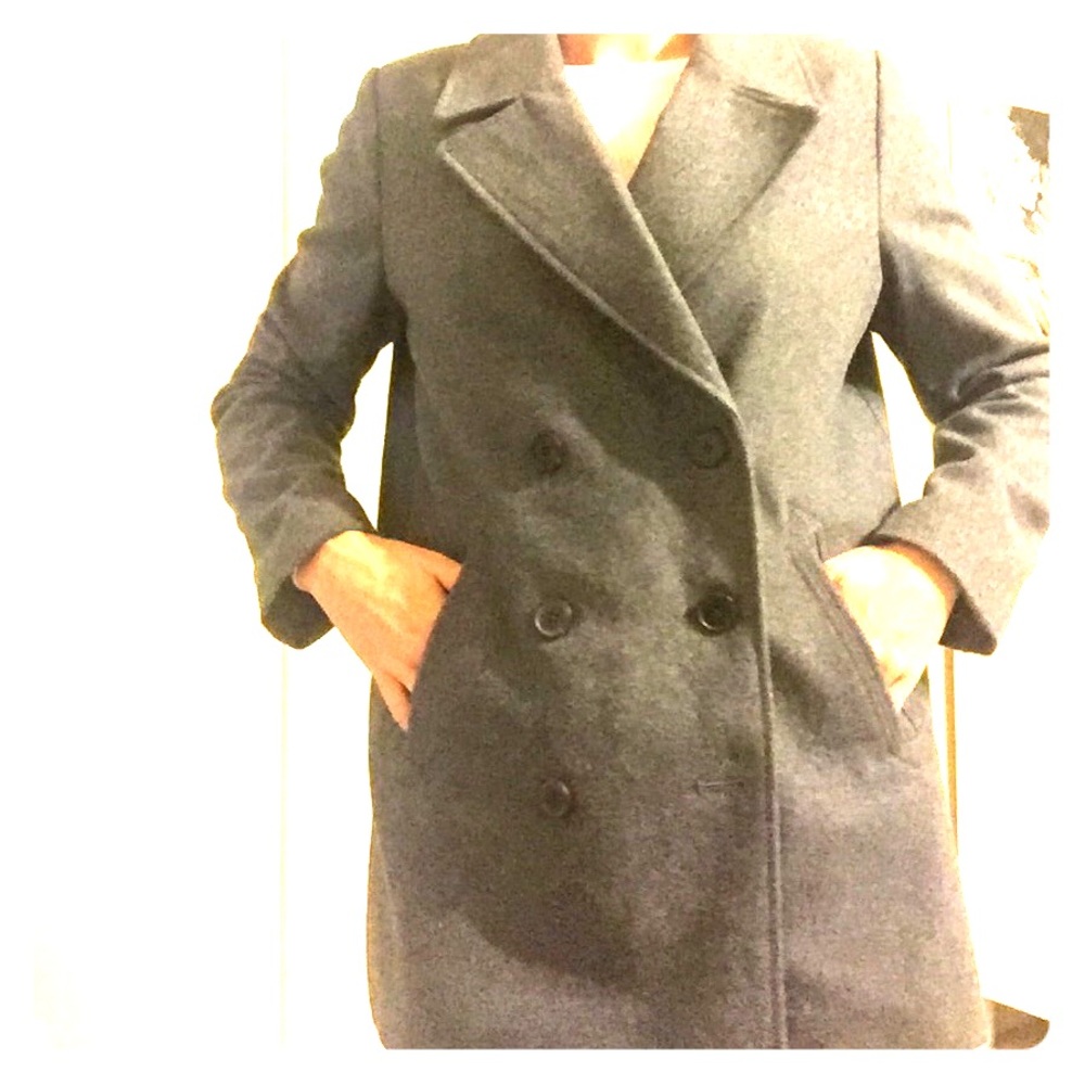 Dark gray old navy pea coat