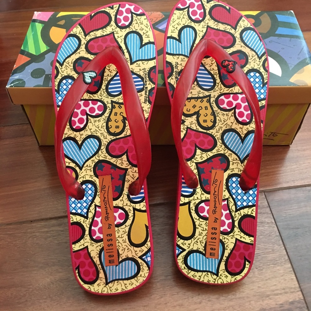 Rubber flip flops
