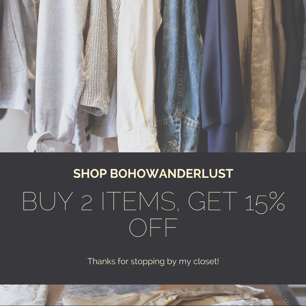 Buy 2 items & get 15% off!