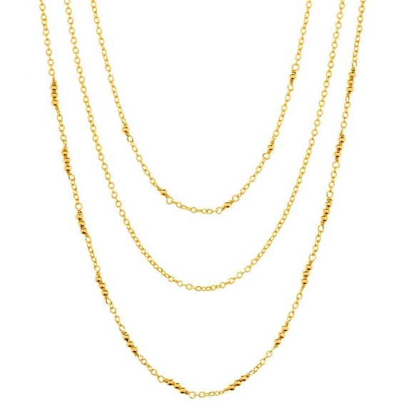 gorjana // triple layer station necklace - Picture 2 of 4