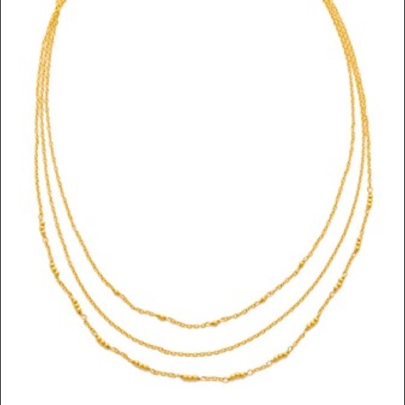 gorjana // triple layer station necklace - Picture 3 of 4