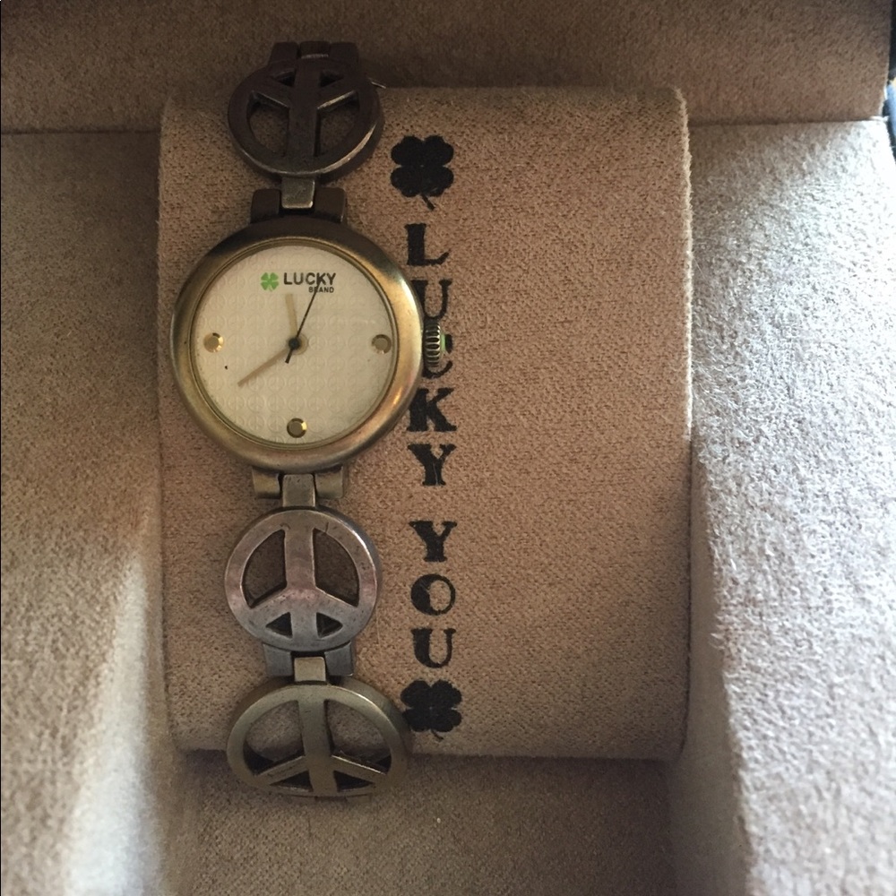 Lucky brand peace sign watch