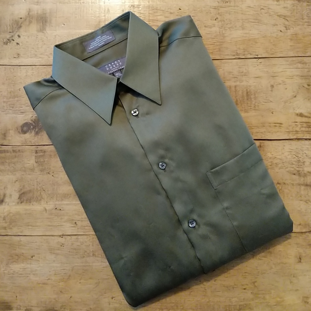 NWT Crazy Horse Sateen Dress Shirt