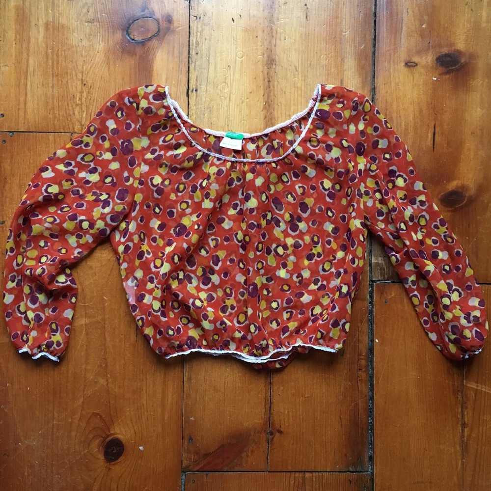 United Colors of Benetton blouse crop top
