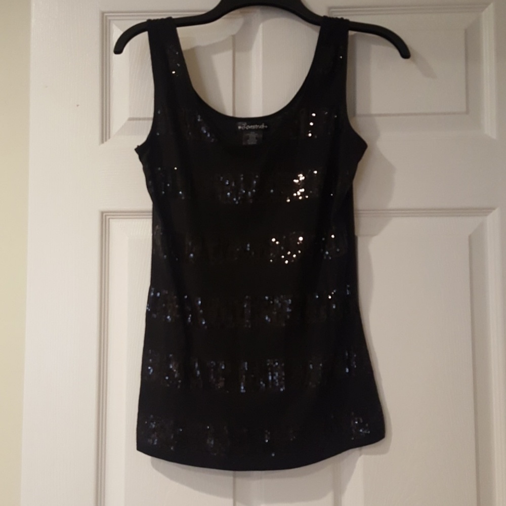 GUC Lovestruck Juniors Large Black Sequence Top