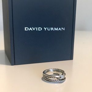 David Yurman X Collection Ring with Diamonds