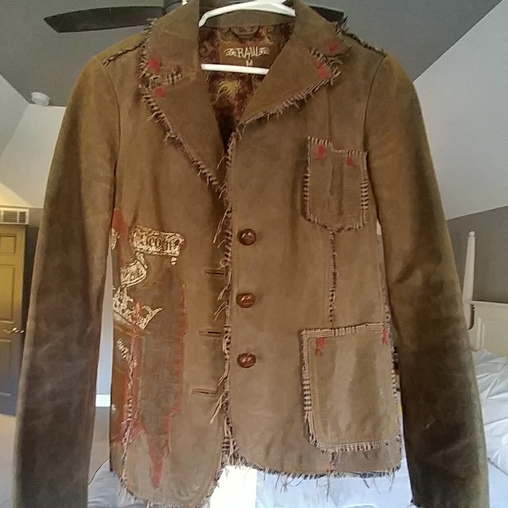 RAW 7 Leather tattoo jacket