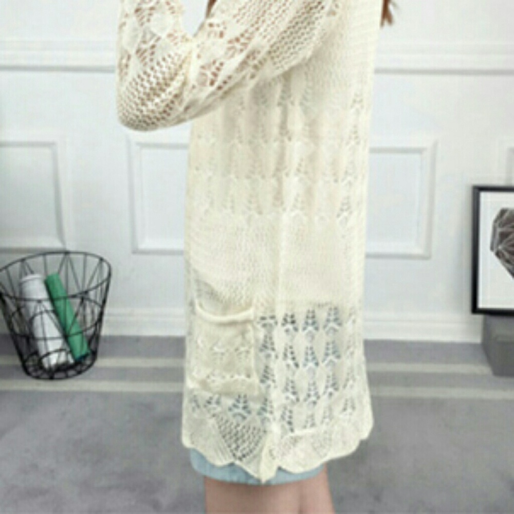 🎃Lace Knitted  Style Cardigan🎃 - Picture 3 of 3