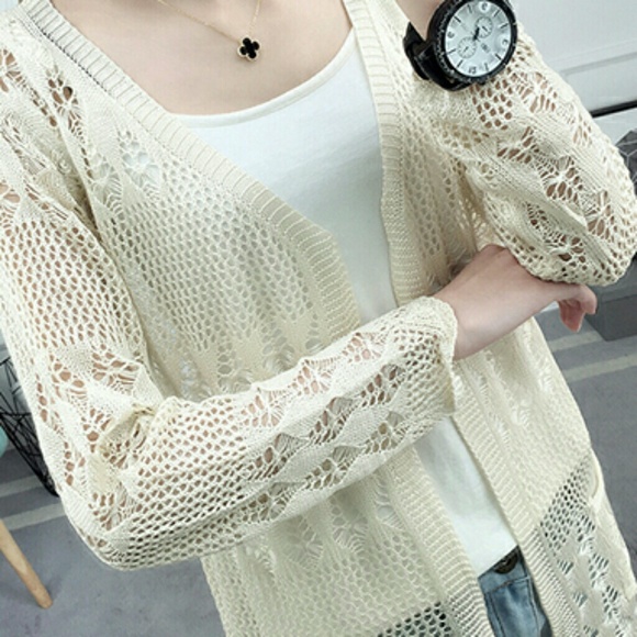 🎃Lace Knitted Style Cardigan🎃 - Picture 2 of 3