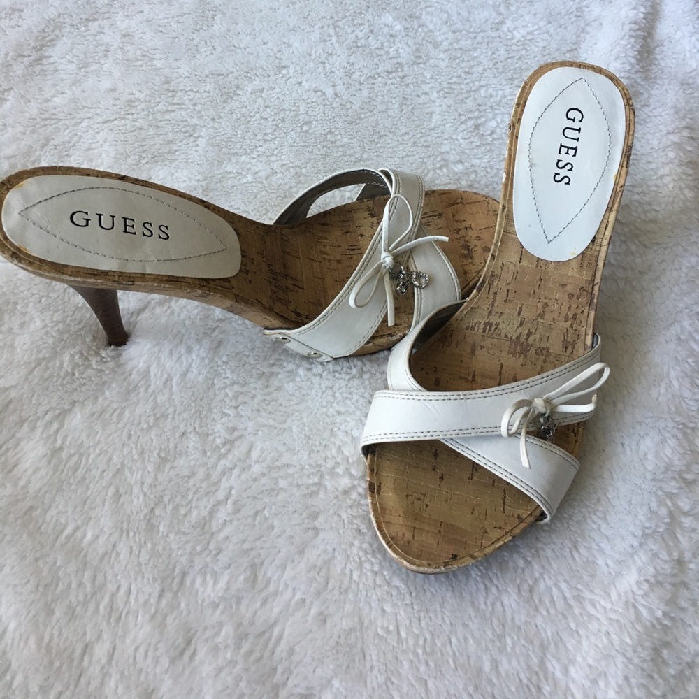 GUESS open toe heeled sandals