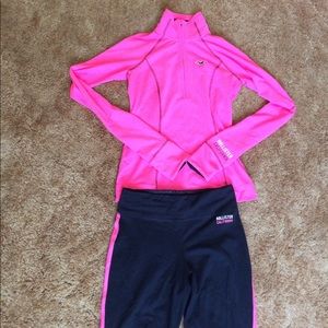 Hollister Neon Pink Track Suit