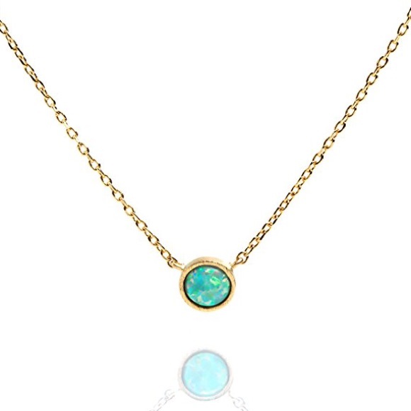 anthropologie // dainty opal necklace - Picture 2 of 5
