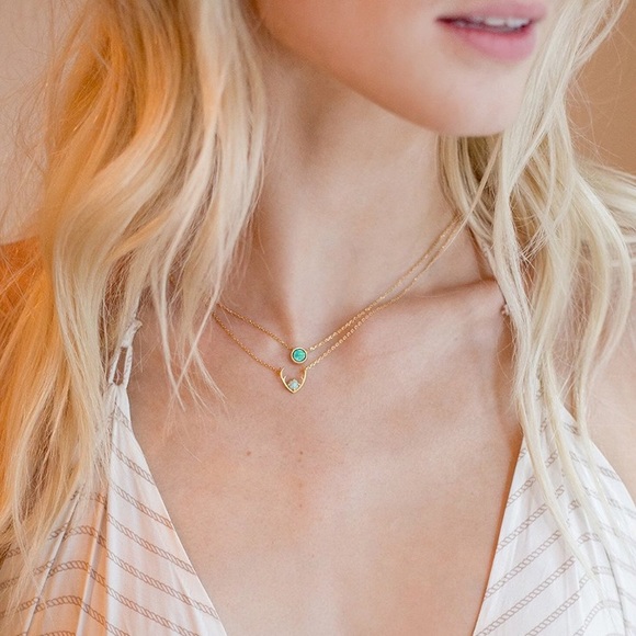 anthropologie // dainty opal necklace - Picture 3 of 5