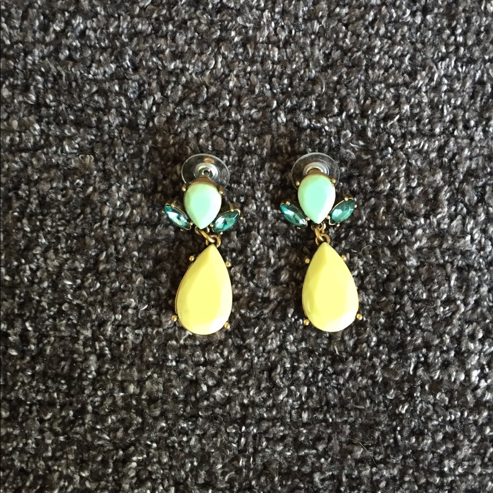 J. Crew multi-colored stone dangle earring