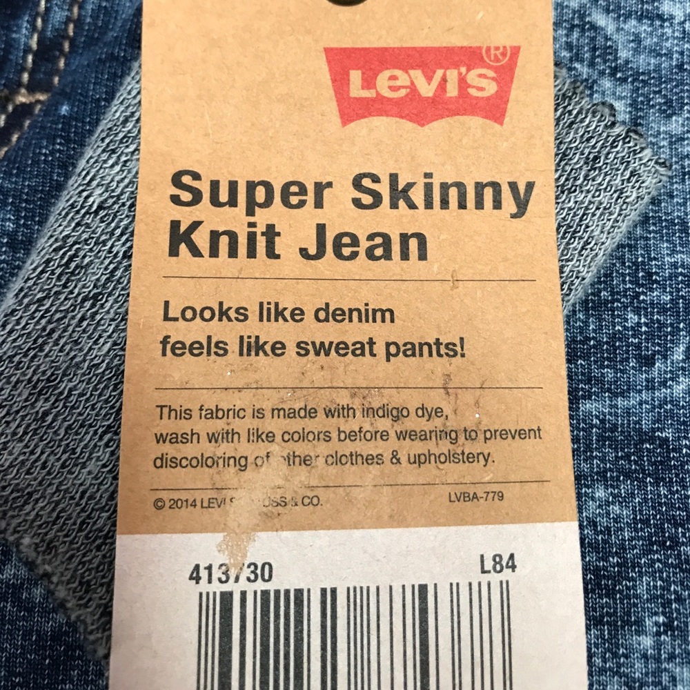 NWT 🌟Levi's Super Skinny Knit Jean🌟 - Picture 7 of 7
